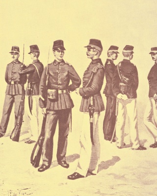 Infanterie en Artillerie (Groote en Kleine Tenue). West Indië. 1897
