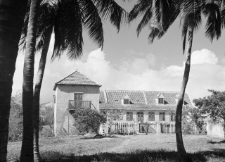 Landhuis Klein Sint Joris (plantage San Juan) op de Noordkust van Curaçao, 1947