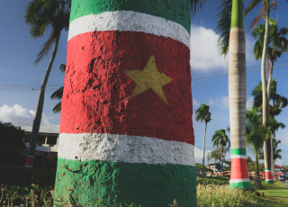 Vlag van Suriname (foto: Ashu Mathura)